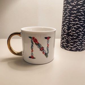Opalhouse Floral Monogram Coffee Mug